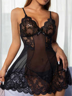 Laila Net Silk Sexy Nighty