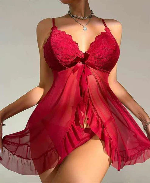 Front Frill Sexy Nighty