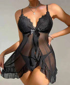 Front Frill Sexy Nighty